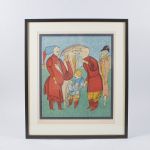 1740 9106 Färglitografi